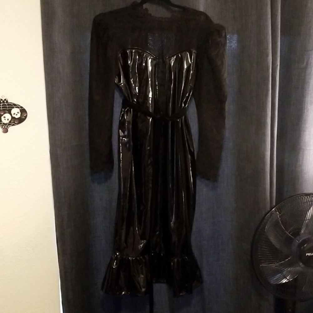 "Latex" Dress from SHEIN color Black Size 1x.